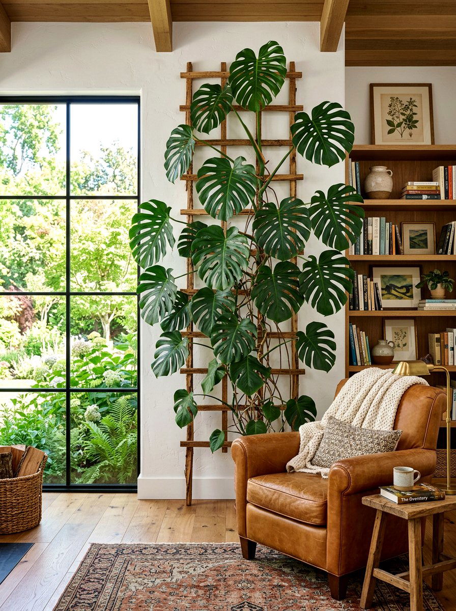 Monstera Deliciosa Trellis - 25 Spring Tall Plant Ideas