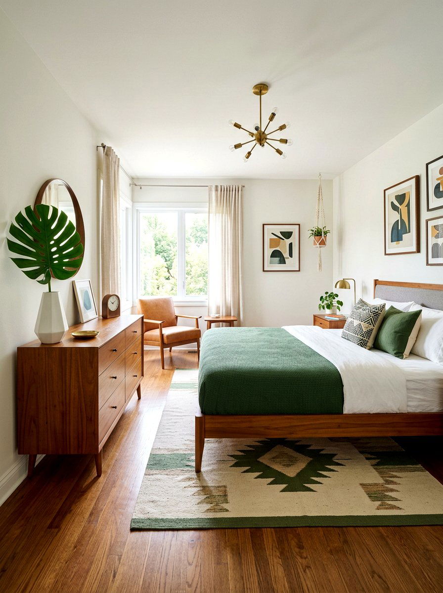 Monstera Leaf In Modern Vase - 25 Spring Bedroom Vase Ideas