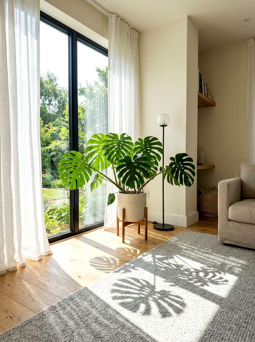 Monstera Near Sunny Window - 25 Spring Monstera Plant Ideas