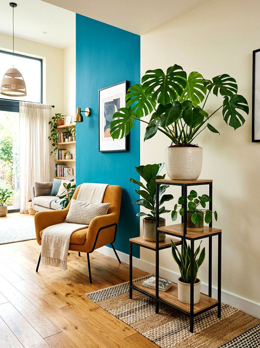 Monstera On Modern Plant Stand - 25 Spring Monstera Plant Ideas