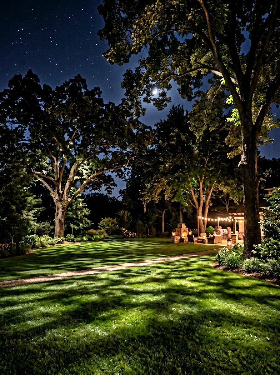 Moonlighting From High Trees - 25 Spring Outdoor Lighting Ideas