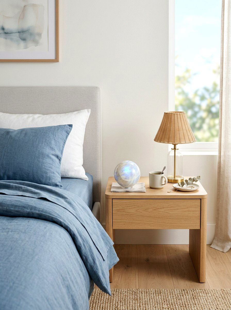 Moonstone Bedroom Accent - 25 Spring Crystal Decor Ideas