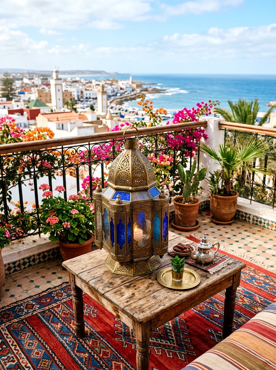 Moroccan Lantern - 25 Spring Balcony Table Decor Ideas