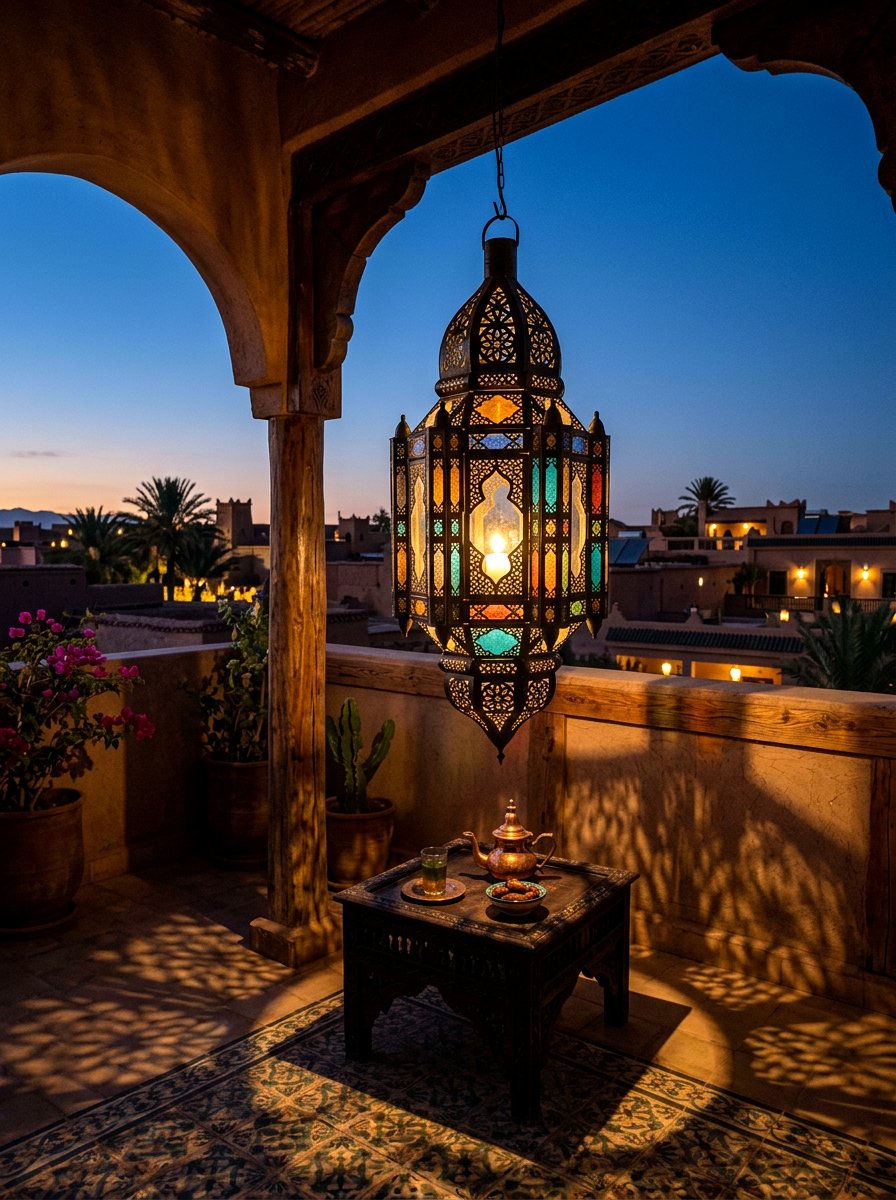 Moroccan Style Lantern - 25 Spring Lantern Ideas for Porch