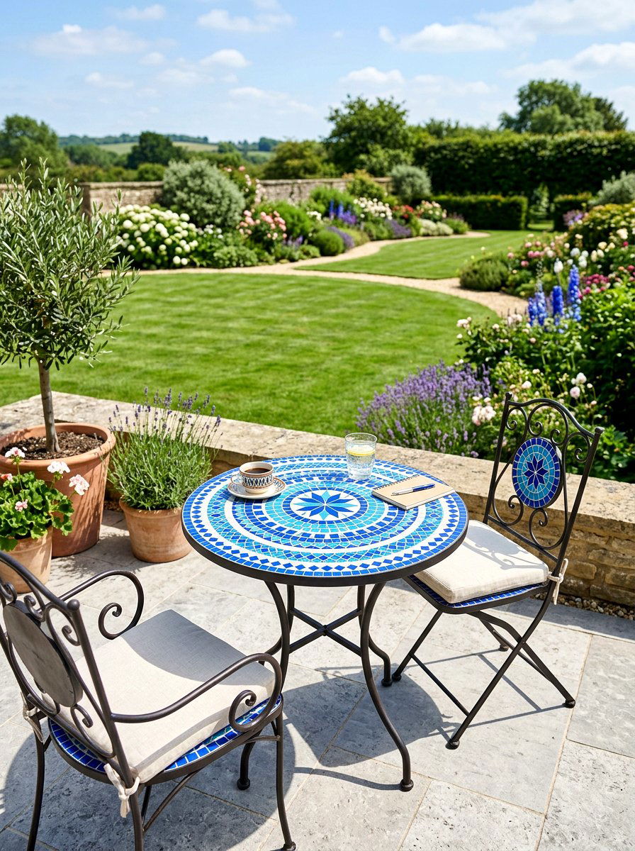 Mosaic Garden Table - 25 Spring Mosaic Garden Decor Ideas