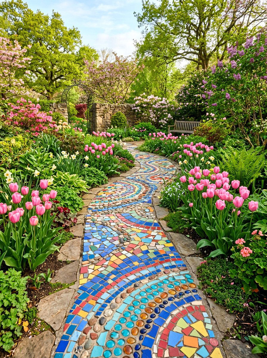 25 Artistic Spring Stepping Stone Decor Ideas for Gardens