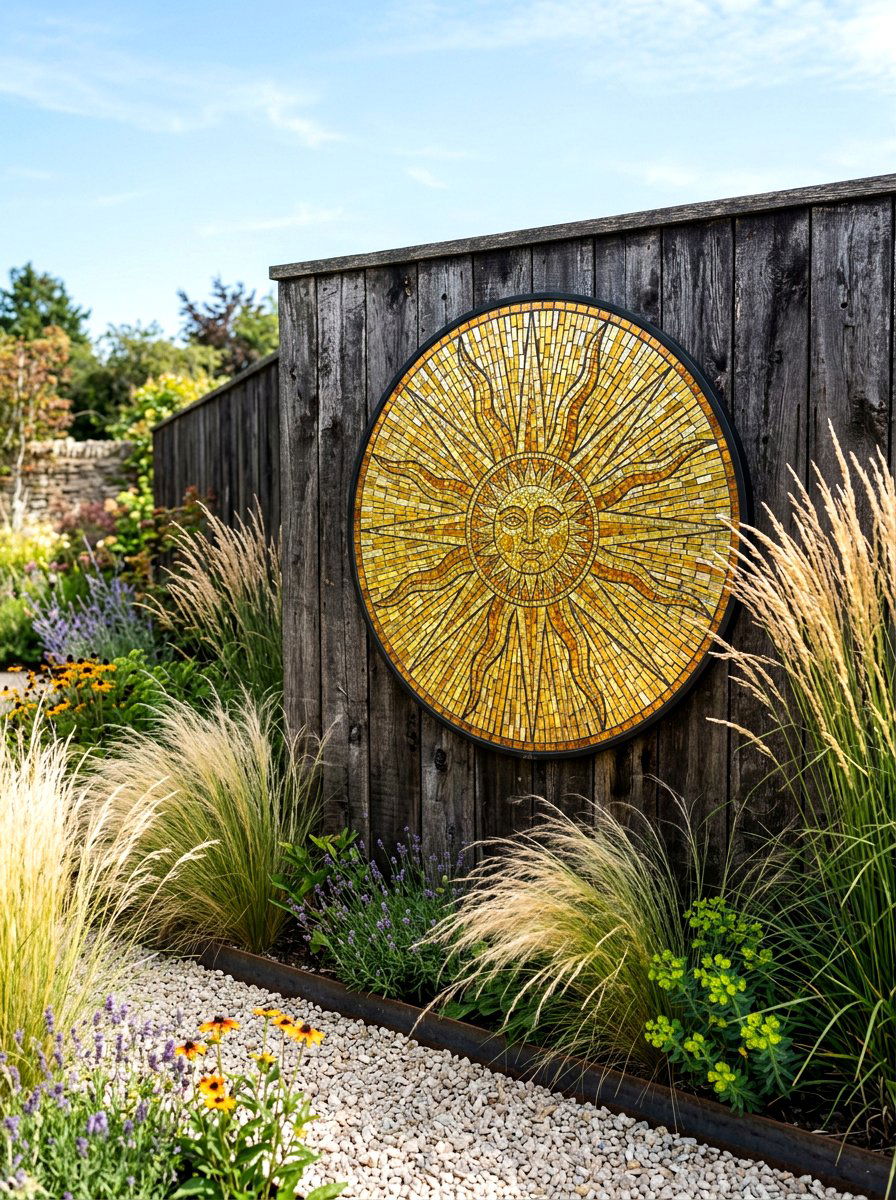 Mosaic Wall Art - 25 Spring Mosaic Garden Decor Ideas