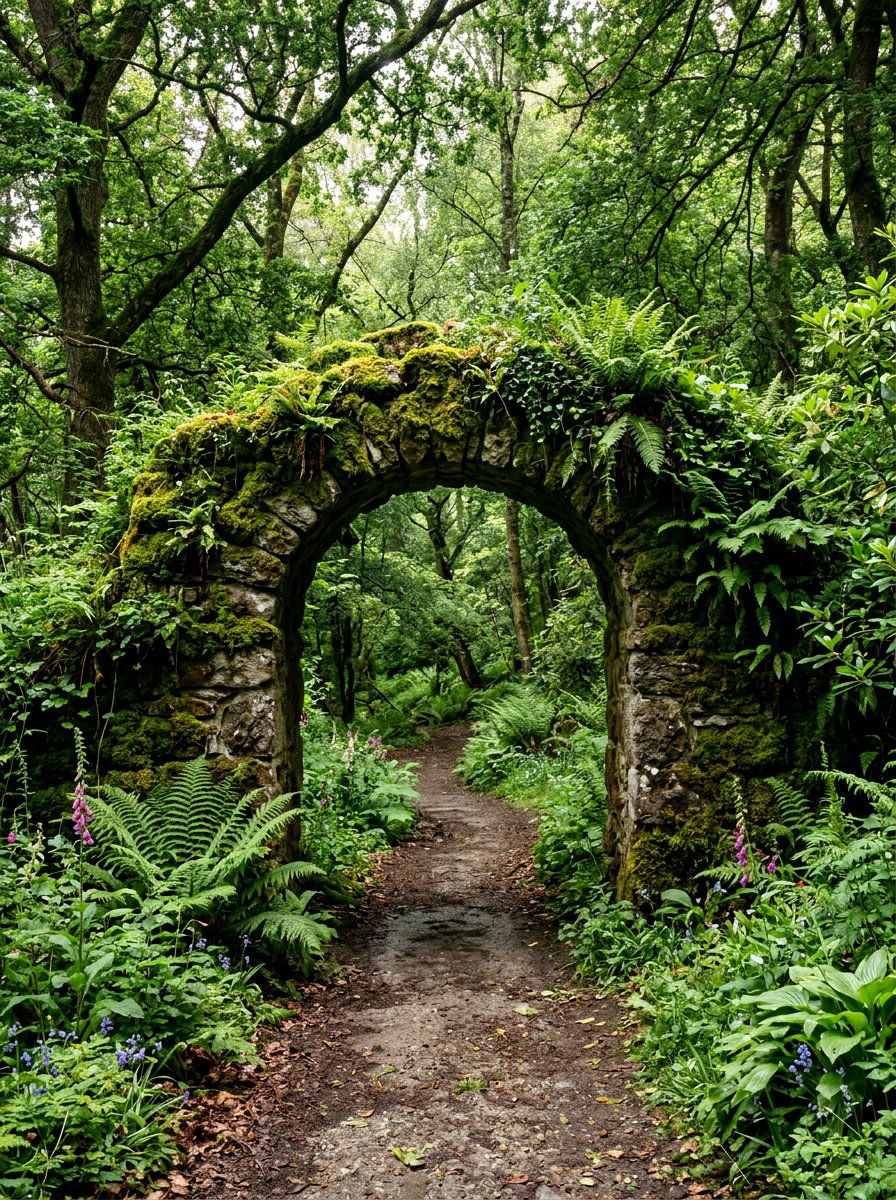 Moss Covered Arbor - 25 Spring Arbor Decor Ideas