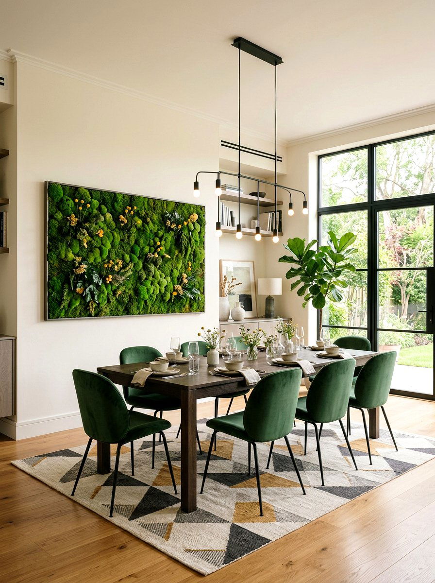 Moss Flower Wall - 25 Spring Flower Wall Ideas