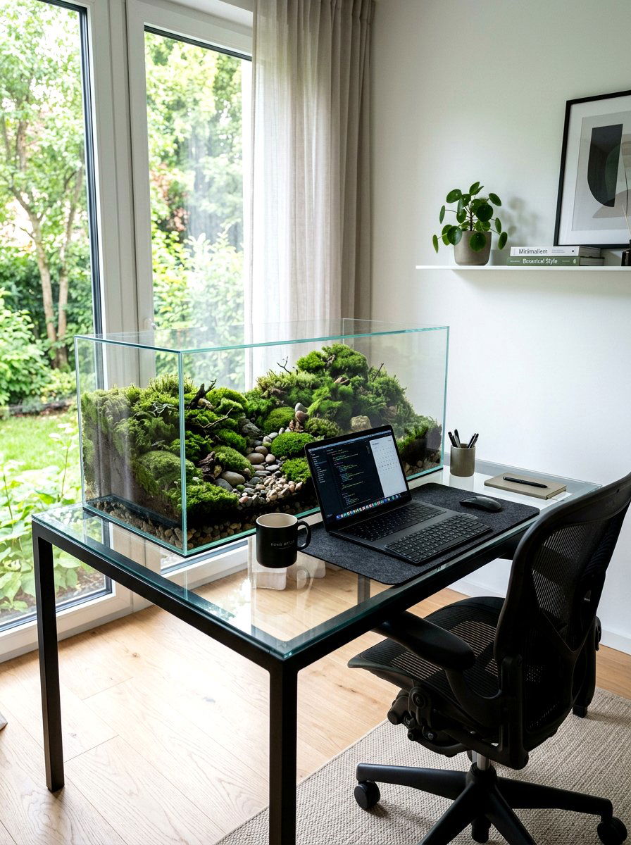 Moss Terrarium - 25 Spring Nature Craft Ideas