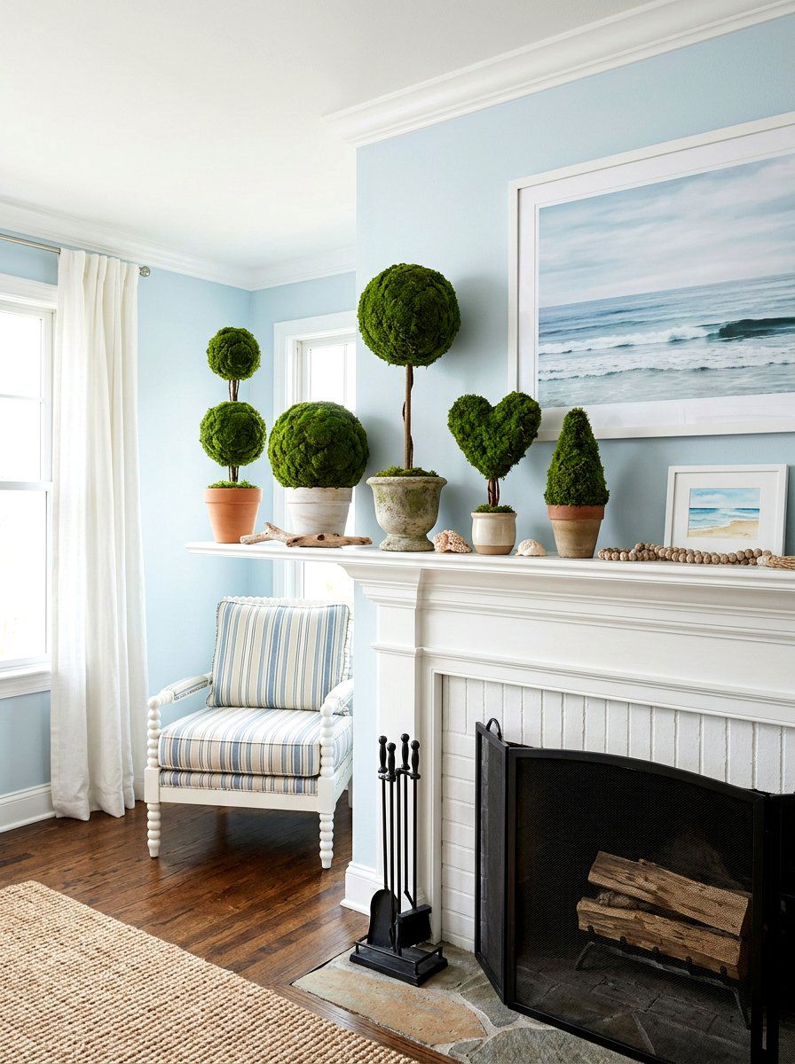 Moss Topiary For Mantle - 25 Spring Moss Topiary Ideas