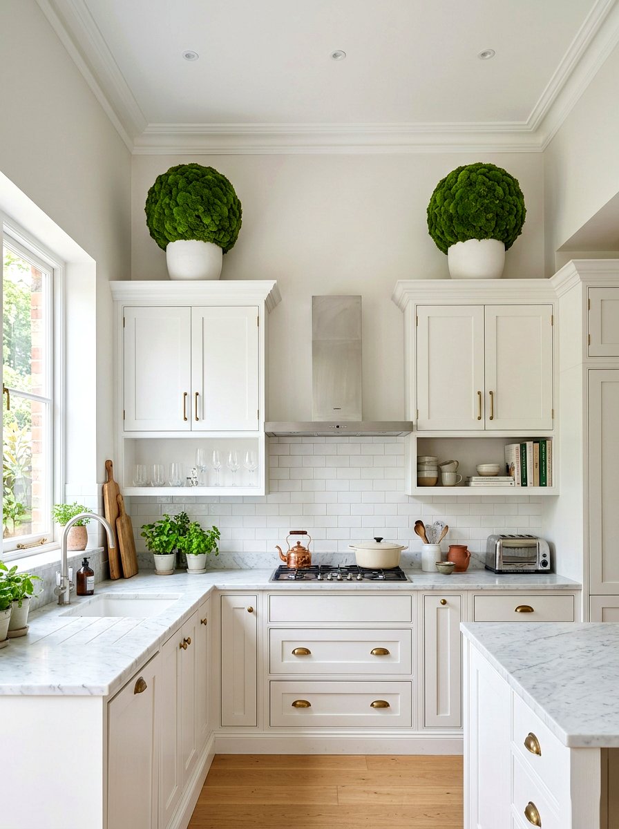 Moss Topiary Kitchen Cabinet - 25 Spring Kitchen Cabinet Decor Ideas