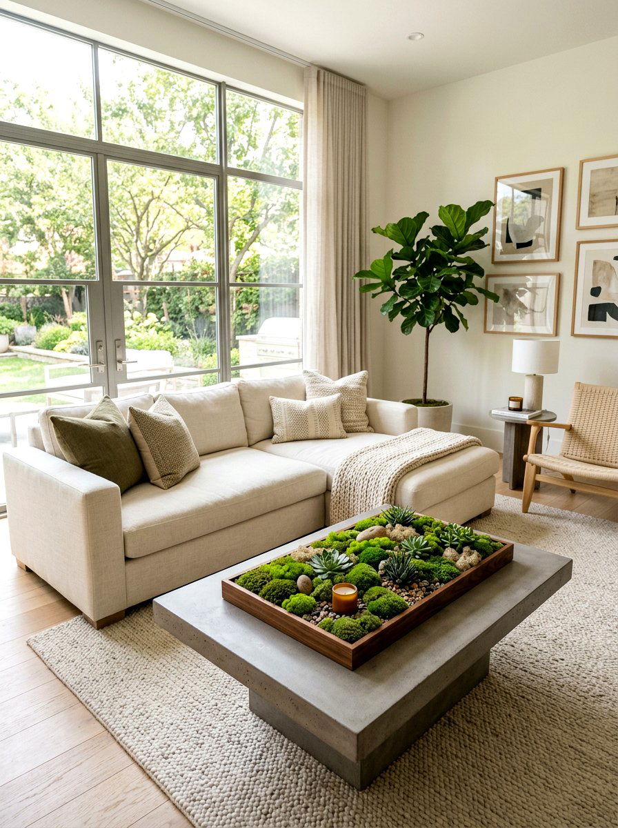 Moss Tray Table Decor - 25 Spring Centerpiece Ideas