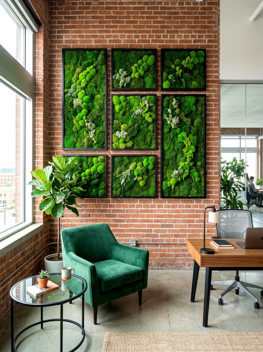 Moss Wall Art For Brick - 25 Spring Brick Wall Decor Ideas