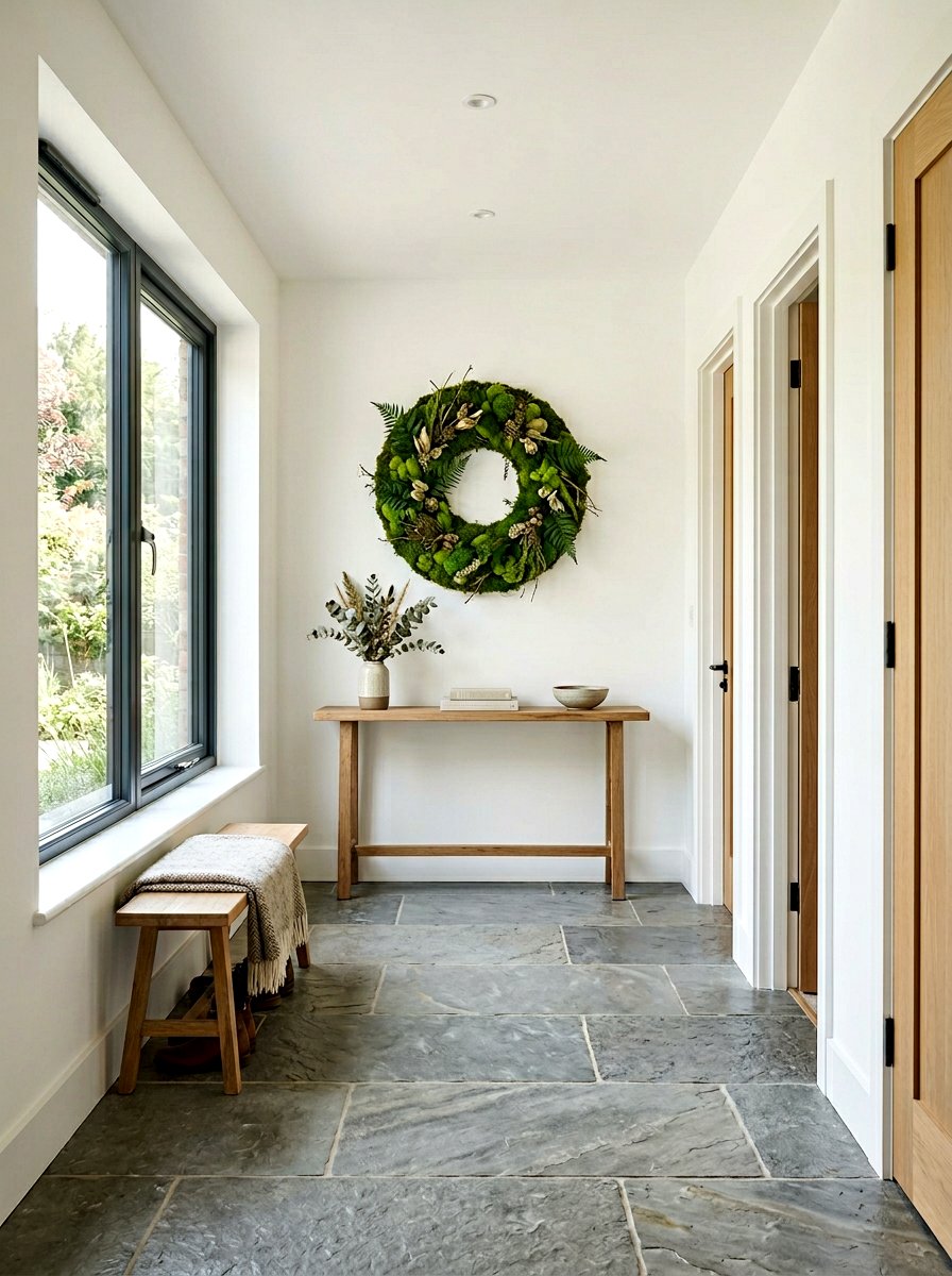 Moss Window Wreath - 25 Spring Window Wreath Ideas