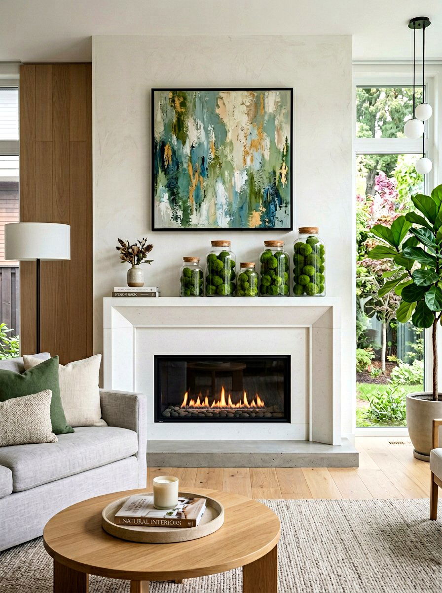 Moss ball apothecary jar - 25 Spring Apothecary Jar Decor Ideas