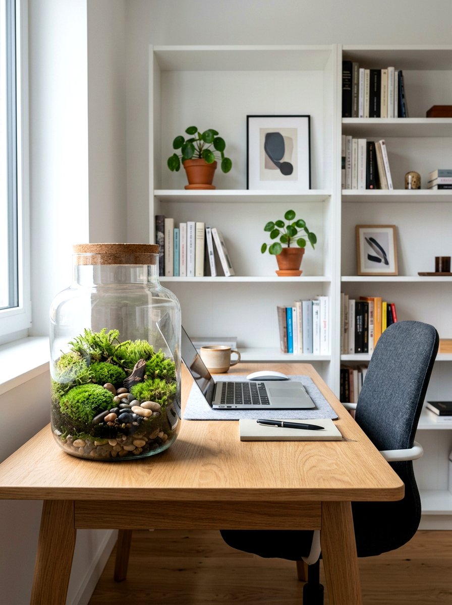 Moss terrarium jar - 25 Spring Moss Decor Ideas