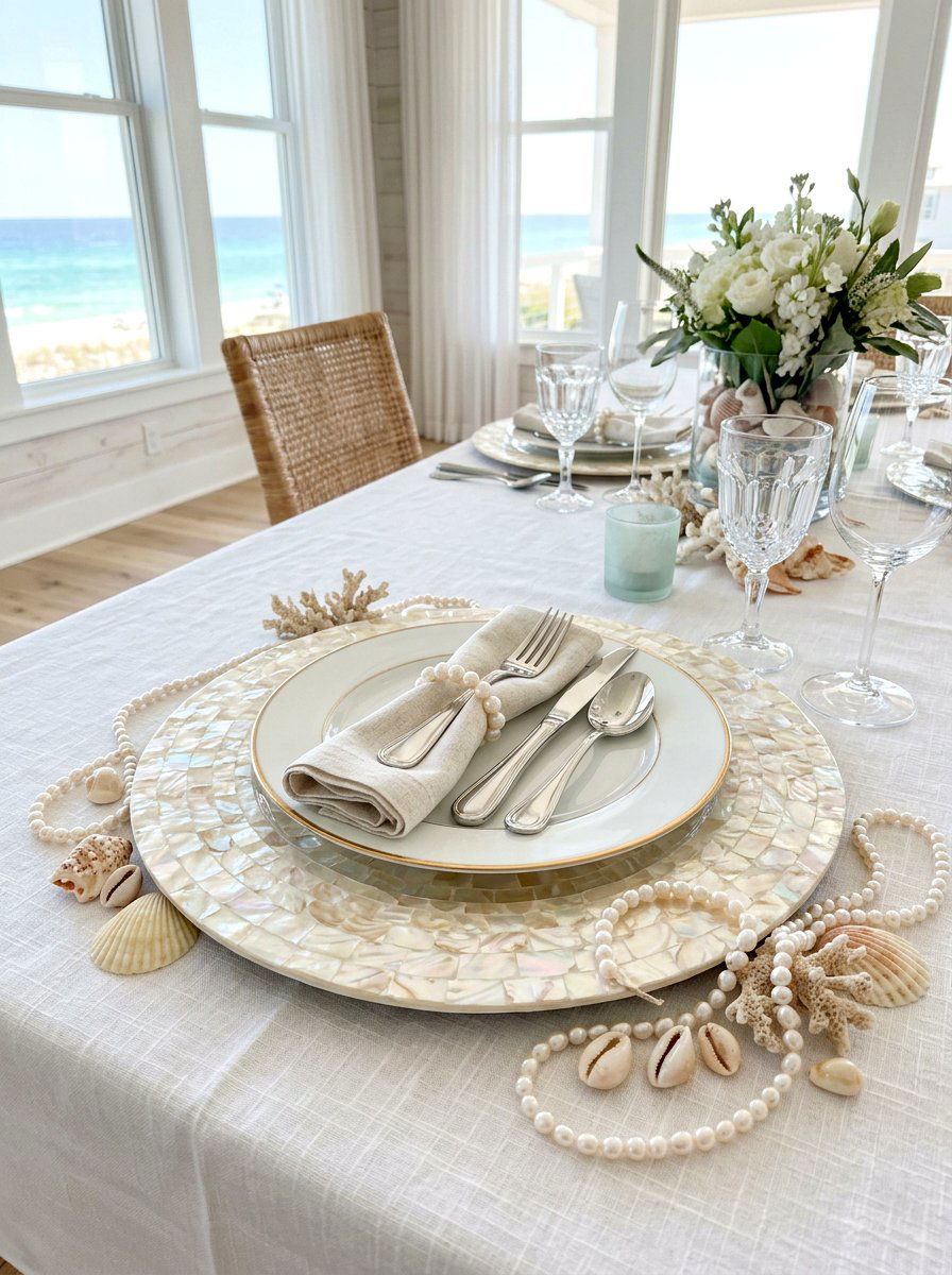 Mother Of Pearl Charger - 25 Spring Charger Plate Ideas