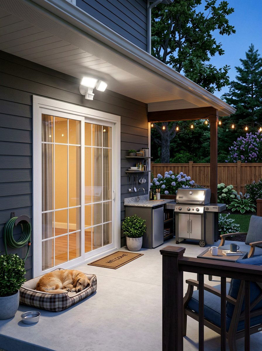 Motion Sensor Light - 25 Spring Porch Lighting Ideas