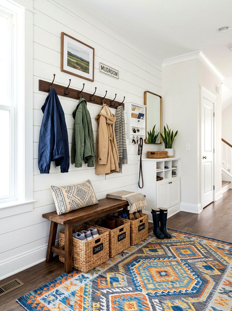 Mudroom Organization - 25 Spring Refresh Ideas for Home