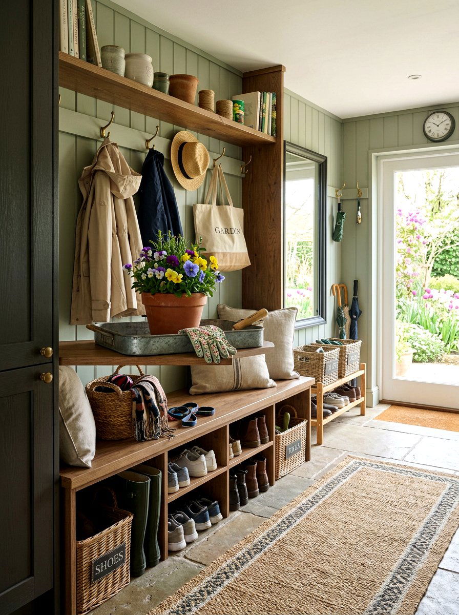 Mudroom Shelf Decor - 25 Spring Metal Tray Decor Ideas