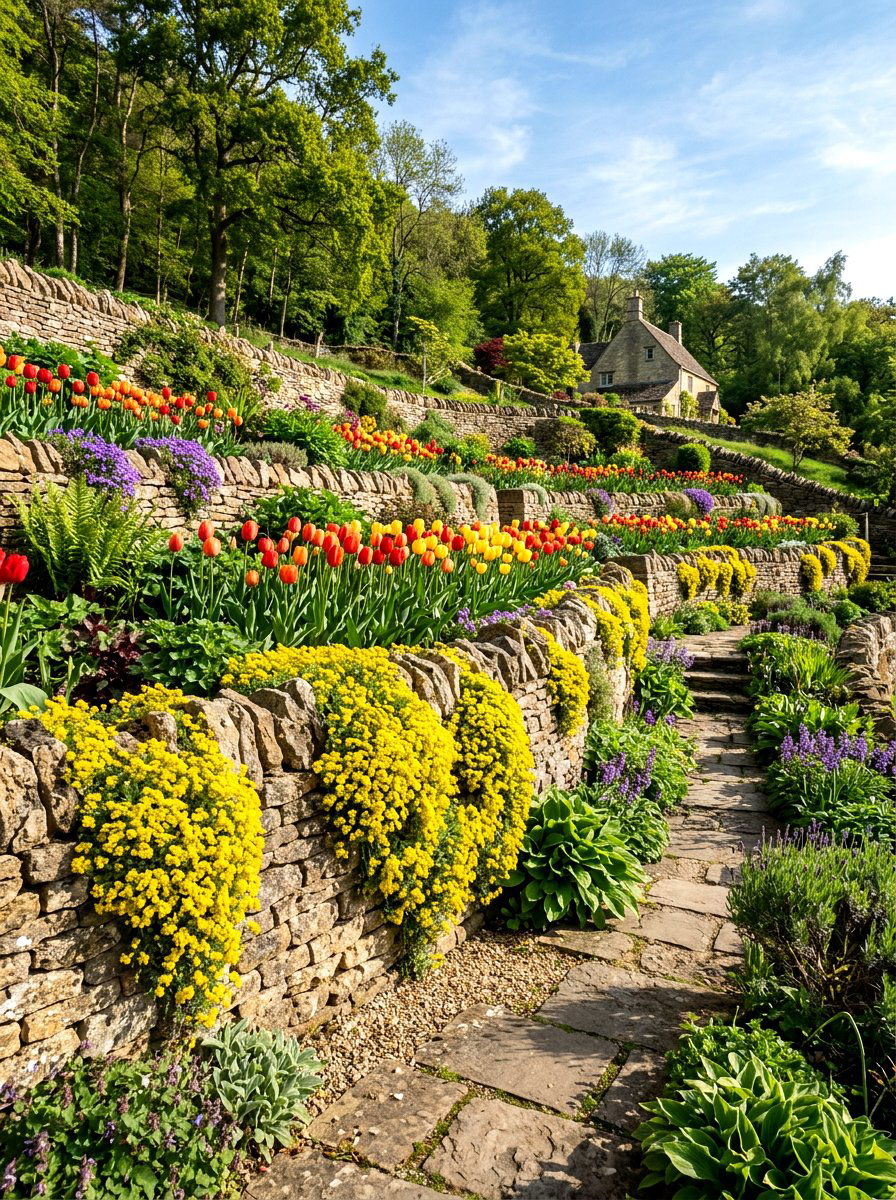 Multi Level Flower Bed - 25 Spring Flower Bed Ideas