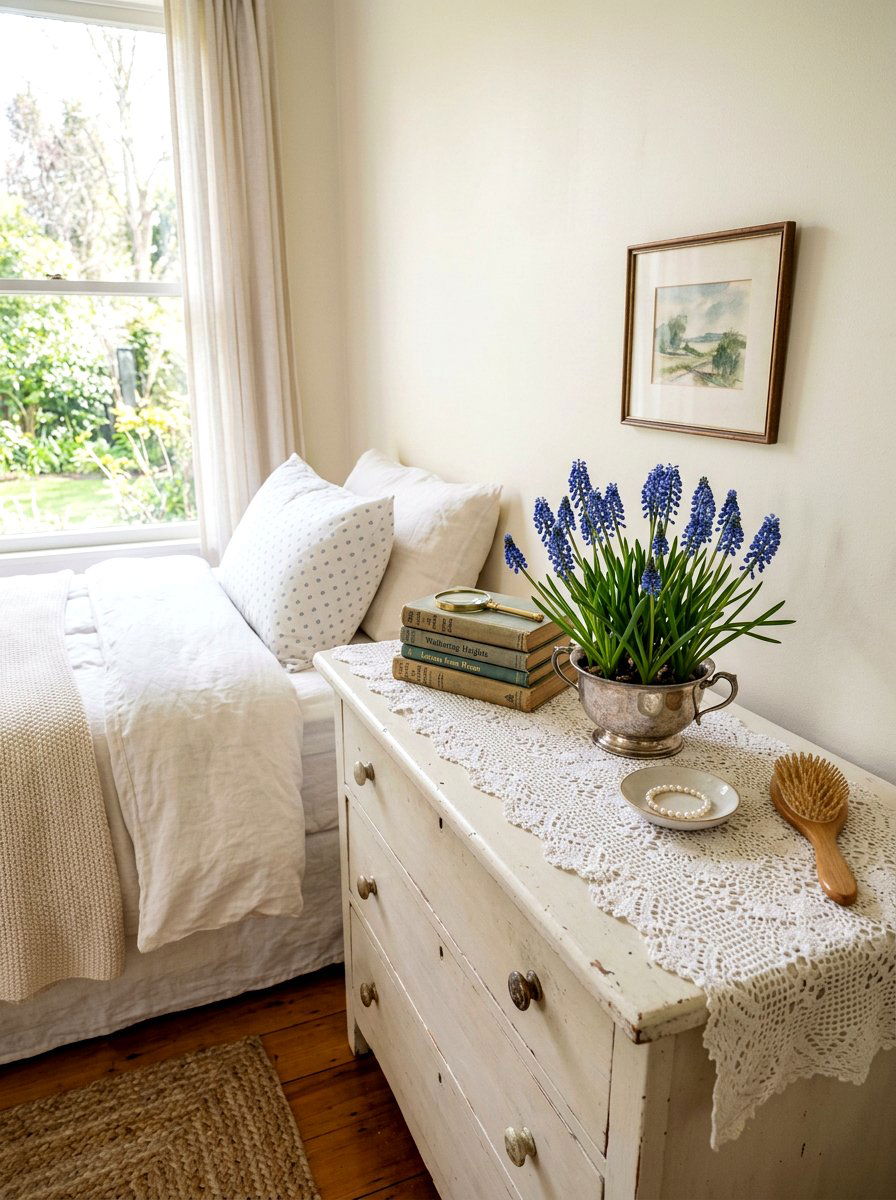 Muscari Pot - 25 Spring Flower Arrangement Ideas