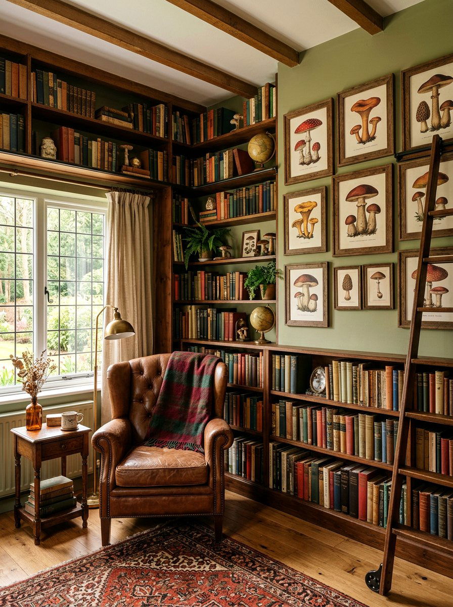 Mushroom Botanical Print - 25 Spring Botanical Print Ideas