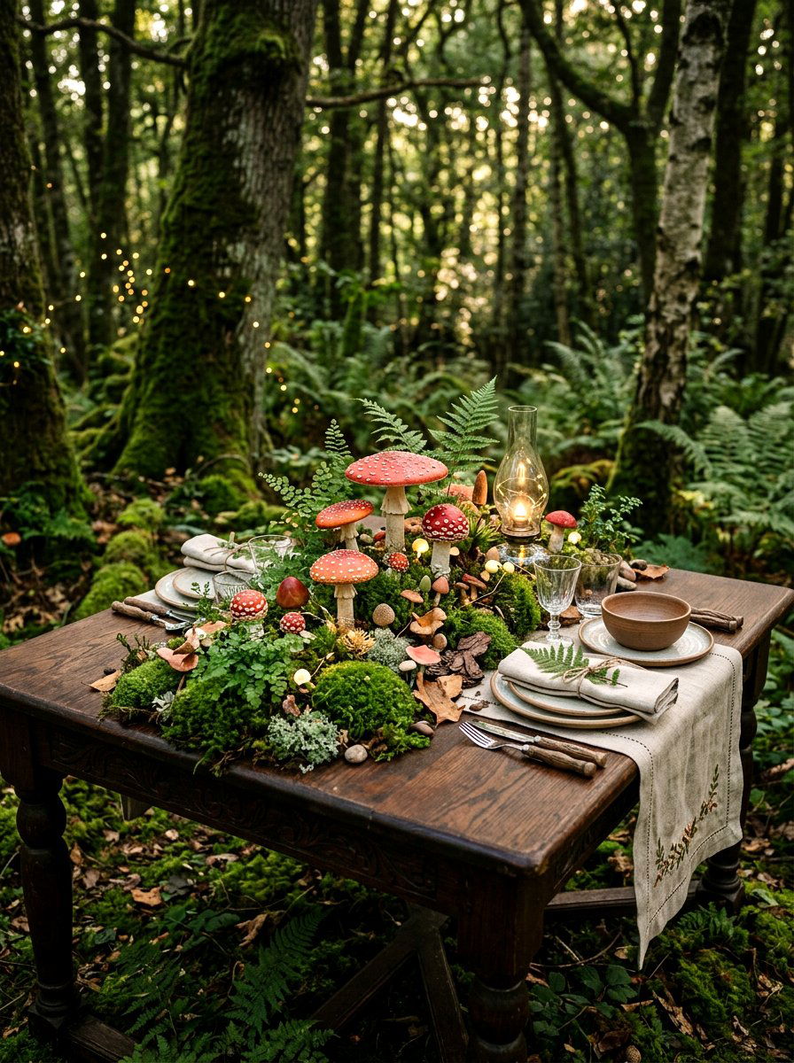 Mushroom Table Decor - 25 Spring Kids Table Decor Ideas