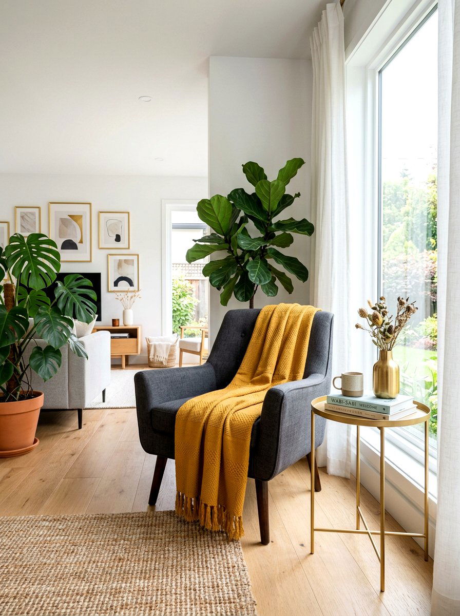 Mustard Yellow Cotton Blanket - 25 Spring Cotton Throw Ideas