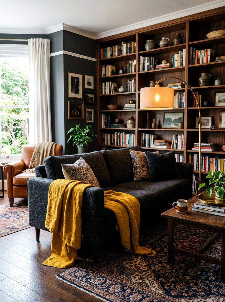 Mustard Yellow Linen Throw - 25 Spring Linen Throw Ideas