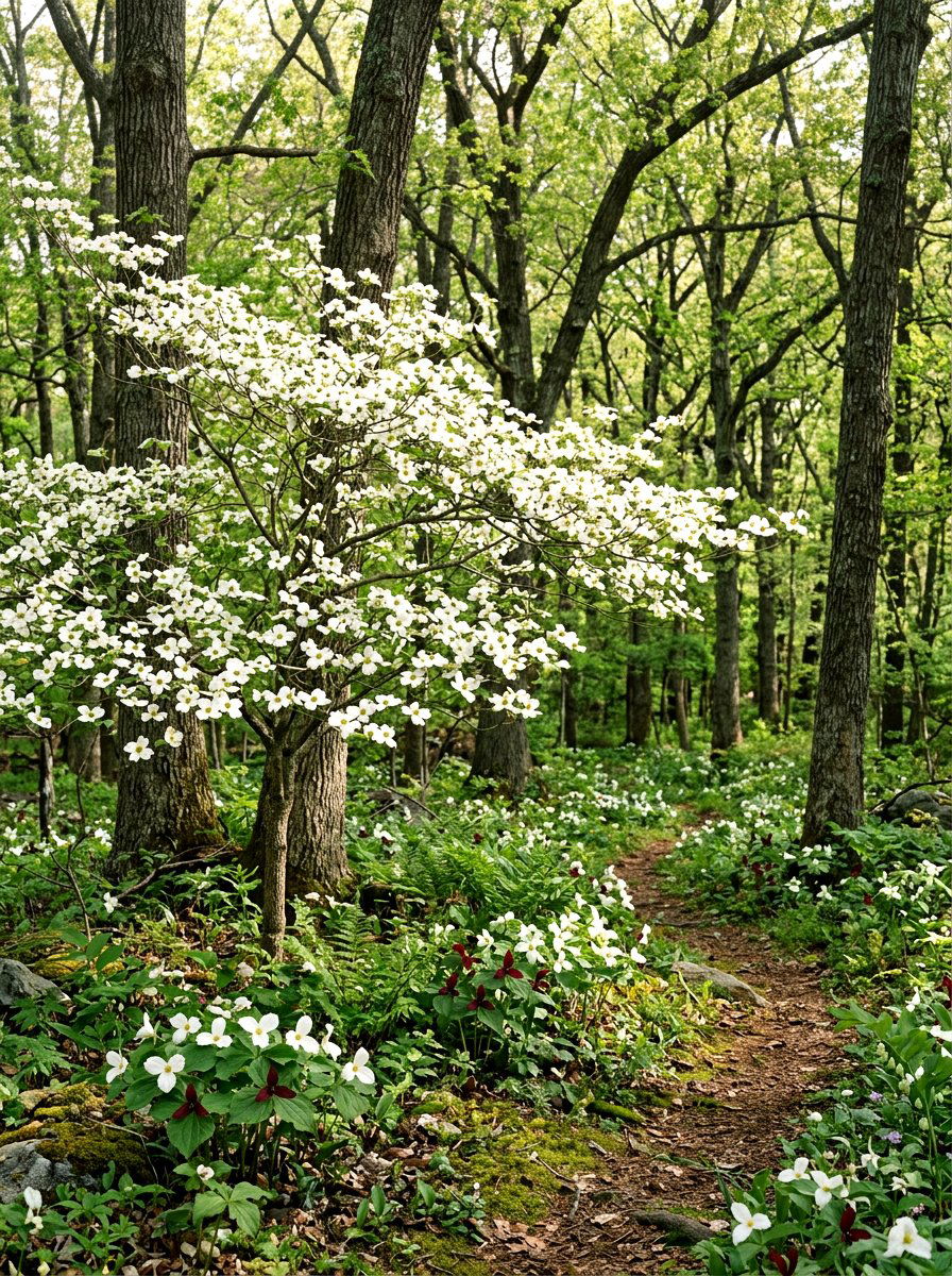 Native Dogwood Landscape - 25 Spring Dogwood Tree Ideas