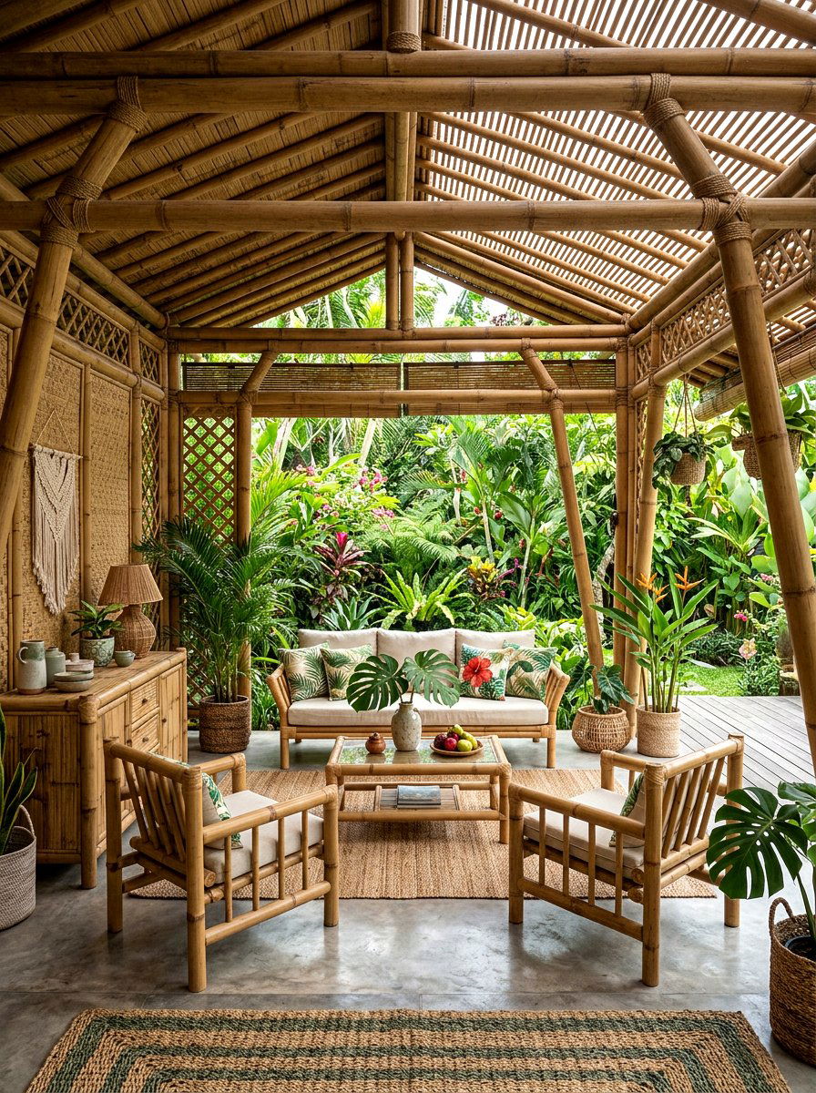 Natural Bamboo Frame - 25 Spring Photo Frame Decor Ideas