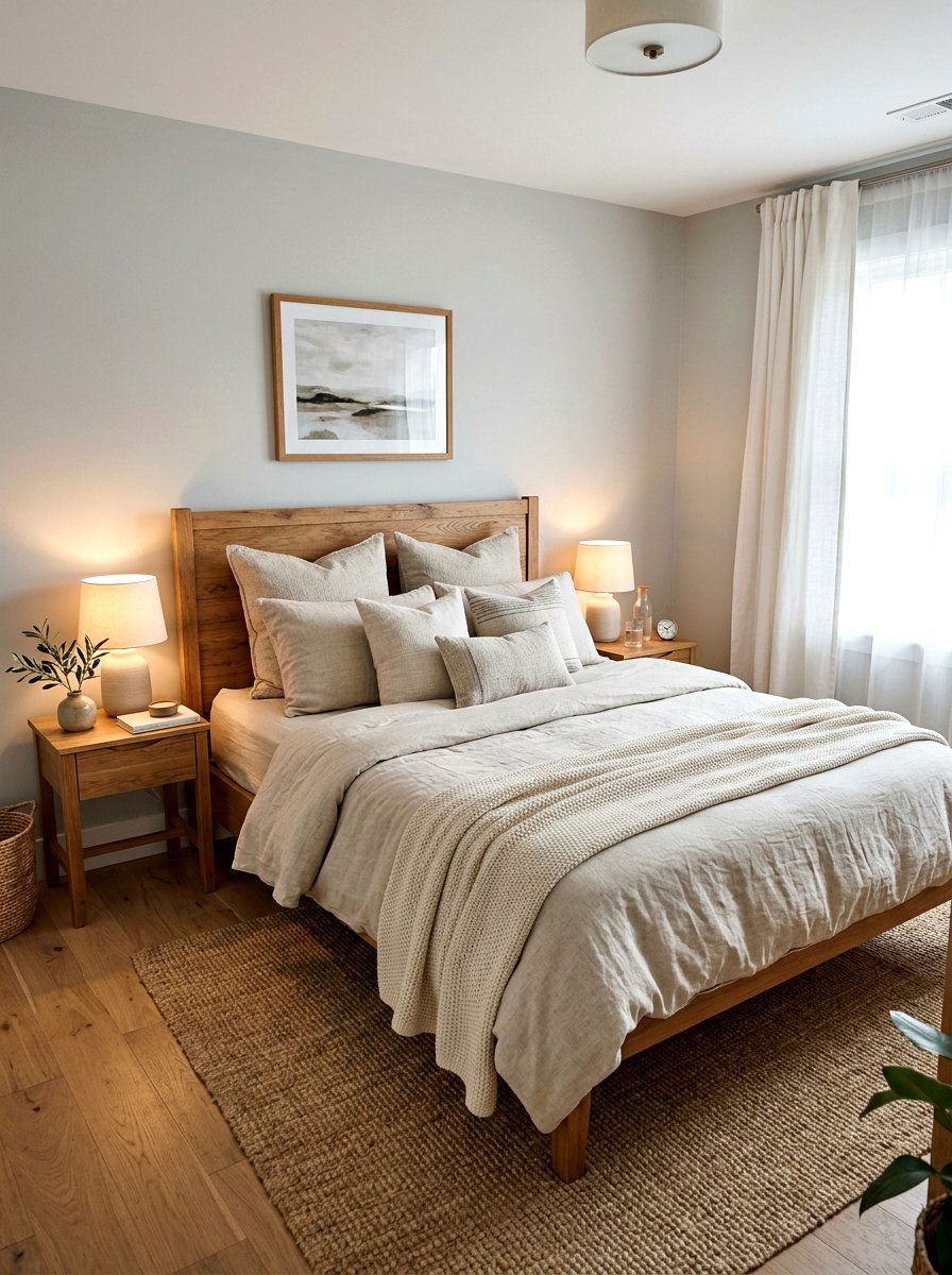 Natural Linen Bedding - 25 Spring Boho Decor Ideas