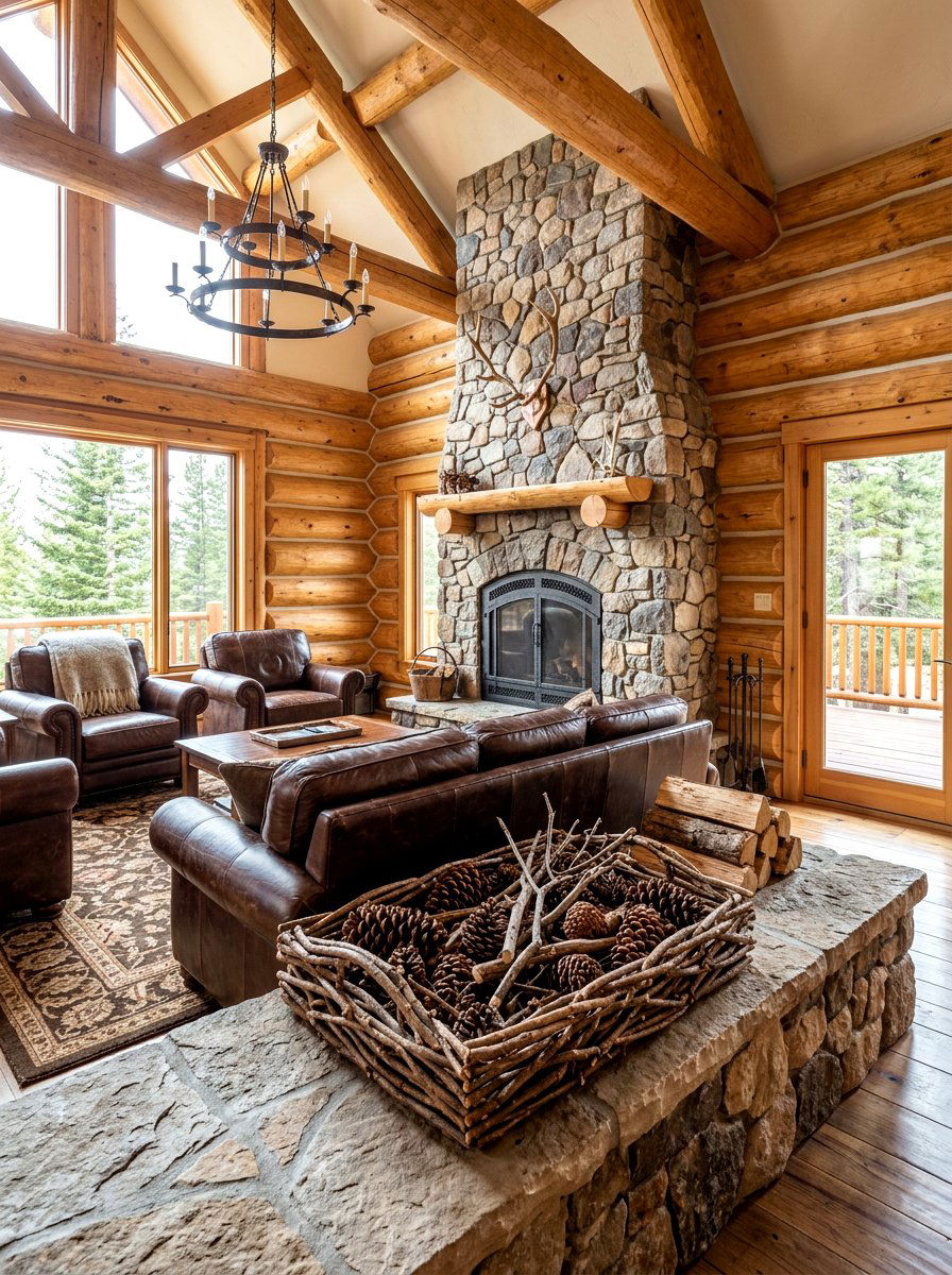 Natural Twig Tray - 25 Spring Round Tray Decor Ideas