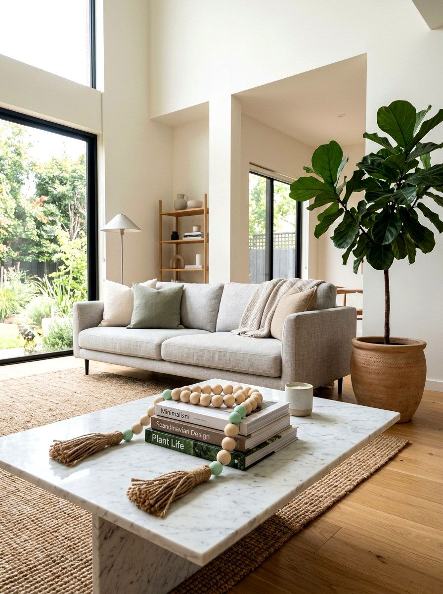 Natural Wood Bead Garland - 25 Spring DIY Garland Ideas