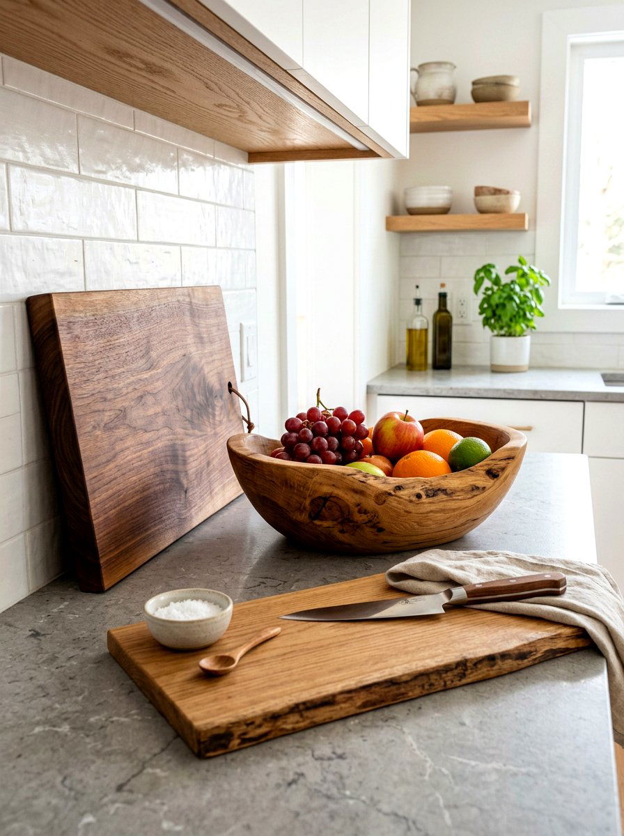 Natural Wood Element - 25 Spring Kitchen Decor Ideas