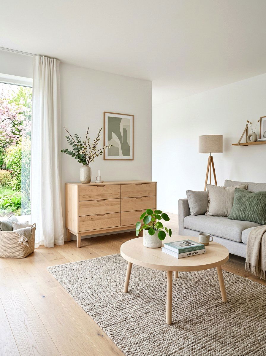 Natural Wood Furniture Spring - 25 Spring Scandinavian Decor Ideas