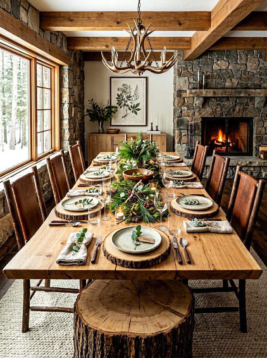 Natural Wood Slice Base - 25 Spring Nature Table Ideas