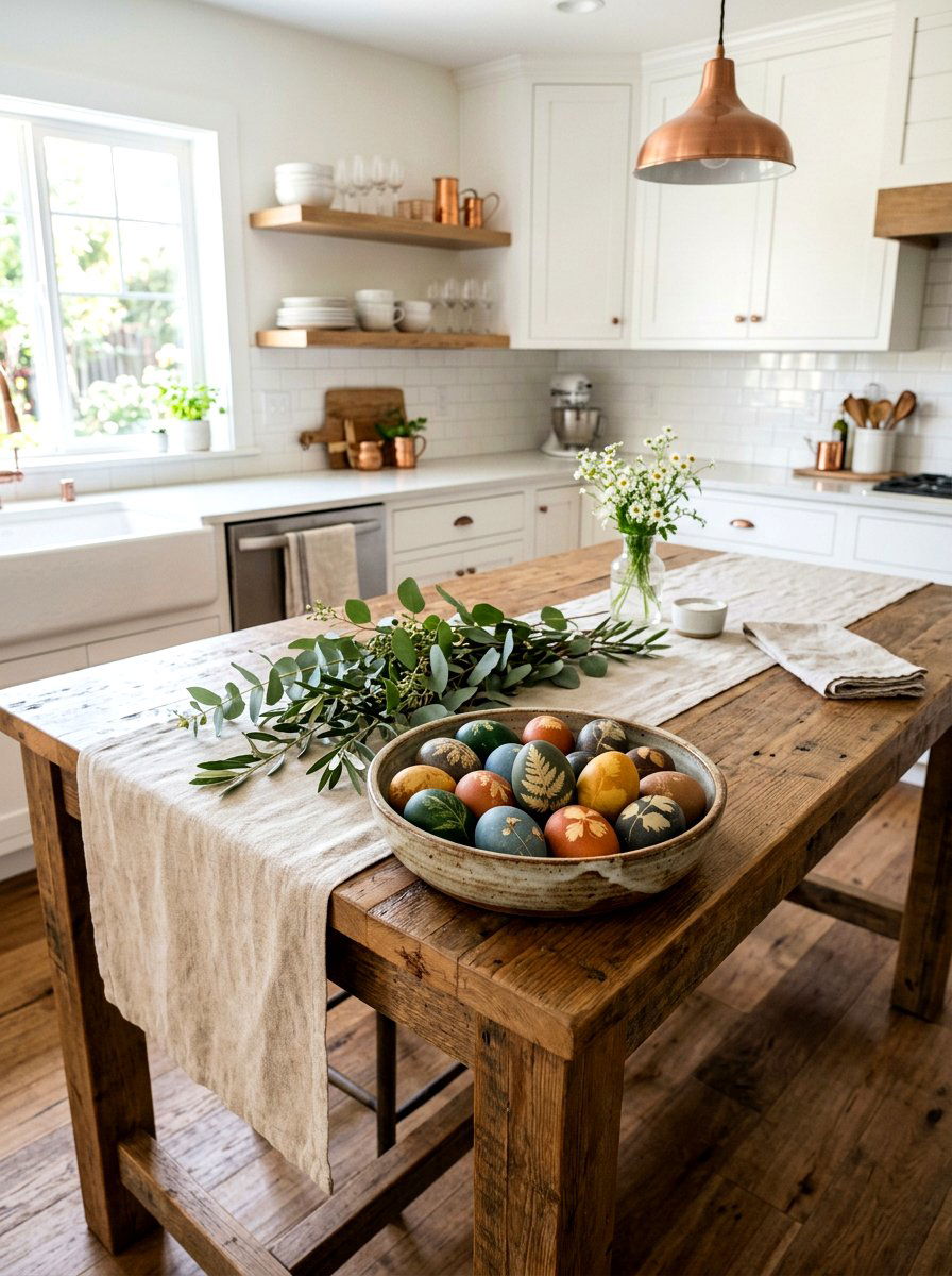 Natural dyed eggs - 25 Spring Decorative Egg Ideas