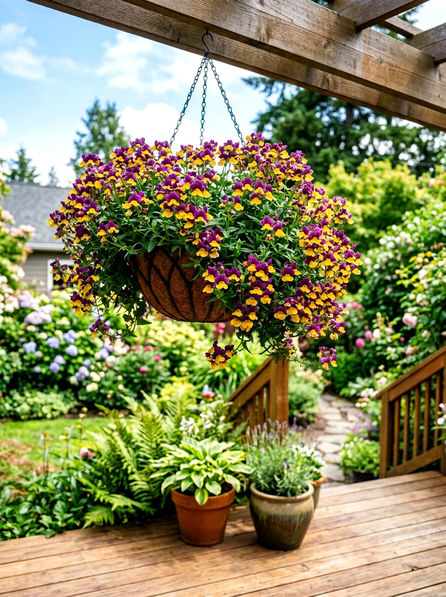 Nemesia Hanging Basket - 25 Spring Hanging Basket Flower Ideas