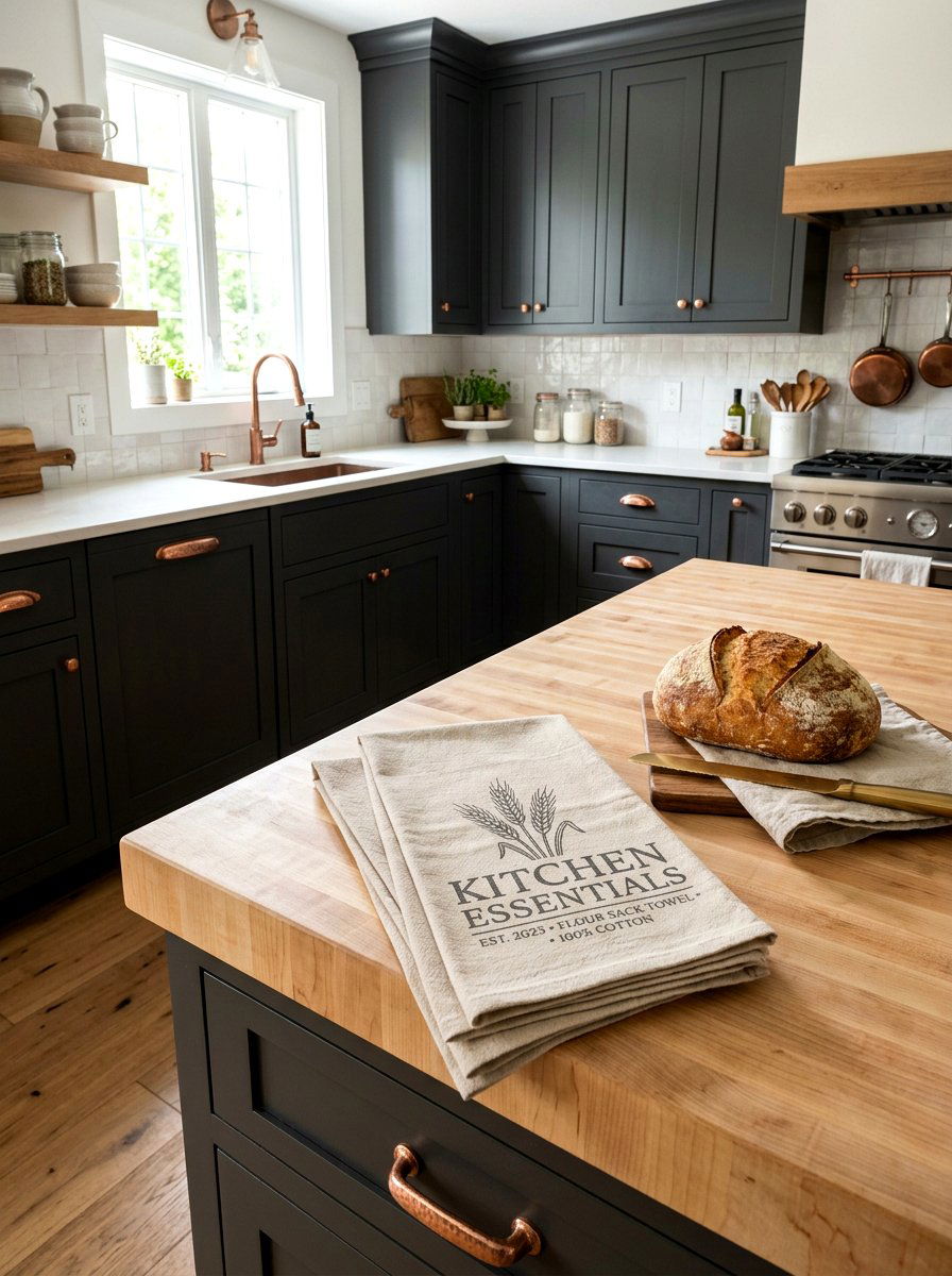 Neutral Beige Flour Sack - 25 Spring Kitchen Towel Ideas