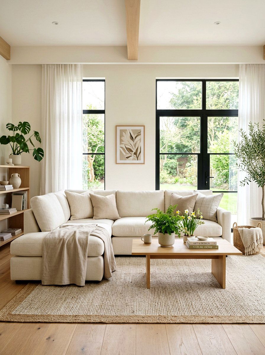 Neutral Beige Linen Throw - 25 Spring Linen Throw Ideas