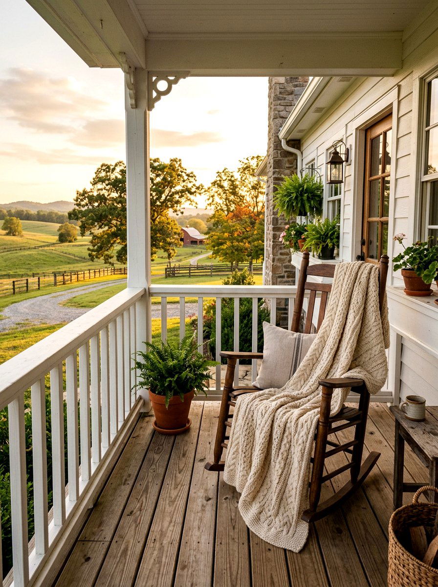 Neutral Cream Textured Blanket - 25 Spring Outdoor Throw Ideas