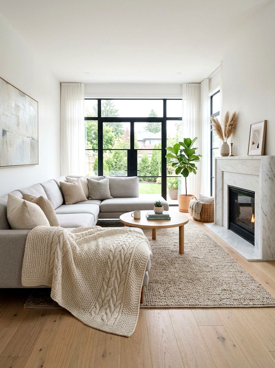 Neutral Cream Throw - 25 Spring Throw Blanket Ideas