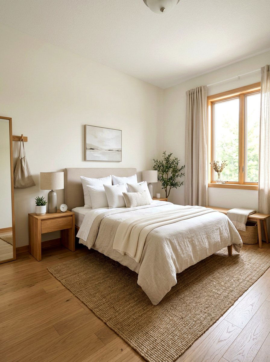 Neutral Guest Room - 25 Spring Real Estate Staging Ideas