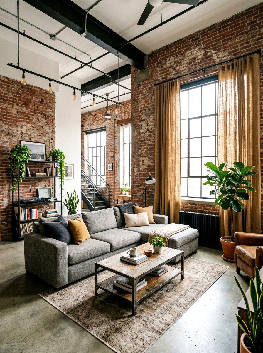 Neutral Jute Curtains - 25 Spring Curtain Ideas