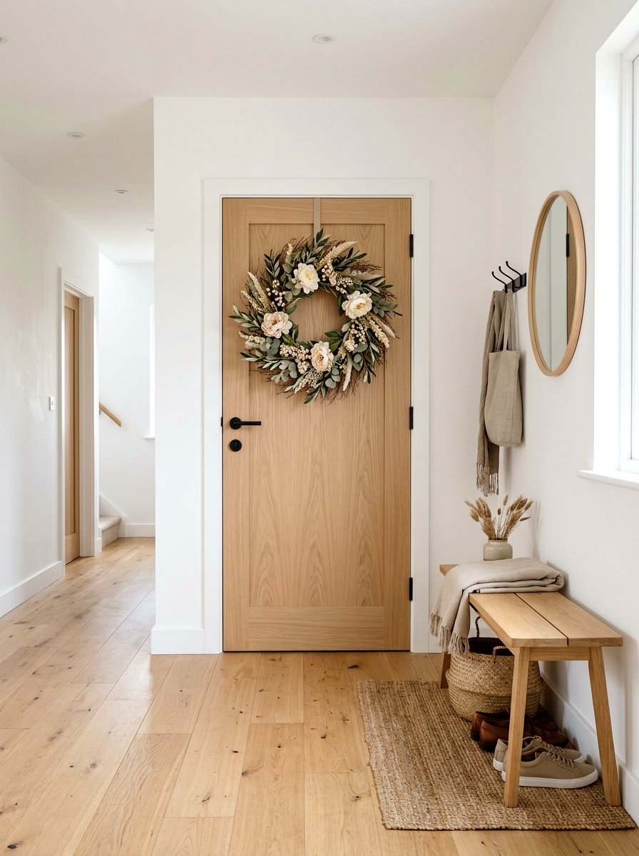 Neutral Peony Willow Wreath - 25 Spring Peony Wreath Ideas