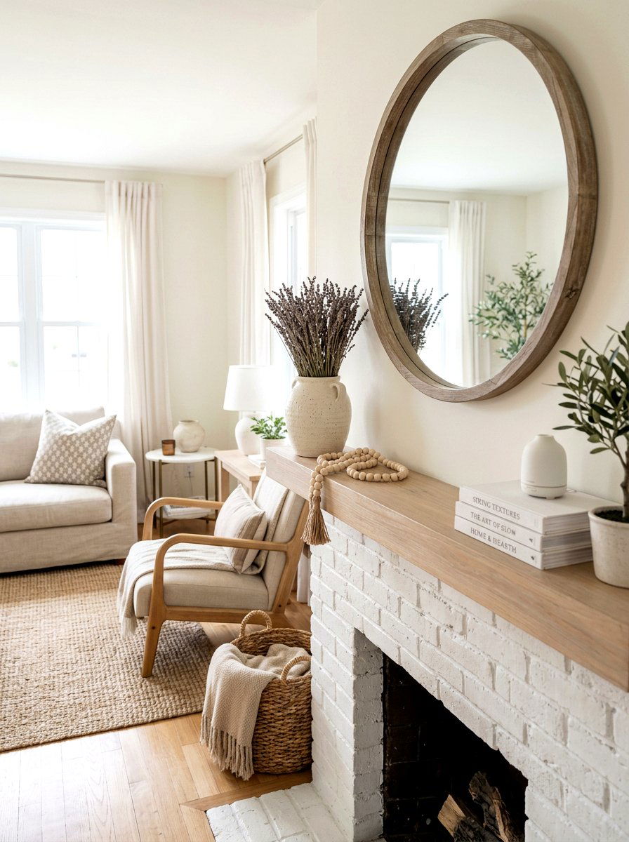 Neutral Spring Home Decor - 25 Spring Sofa Table Decor Ideas