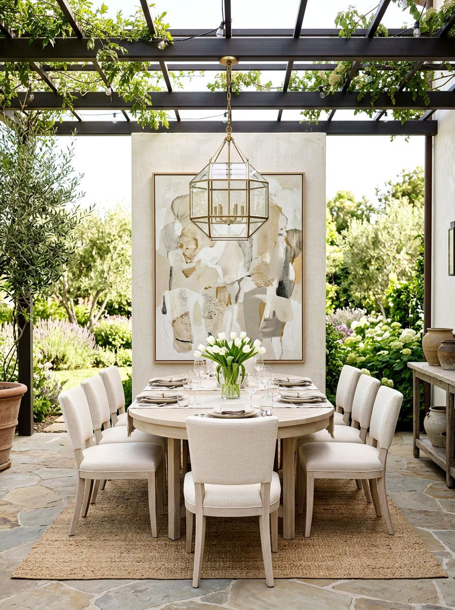Neutral dining room - 25 Spring Cream Decor Ideas